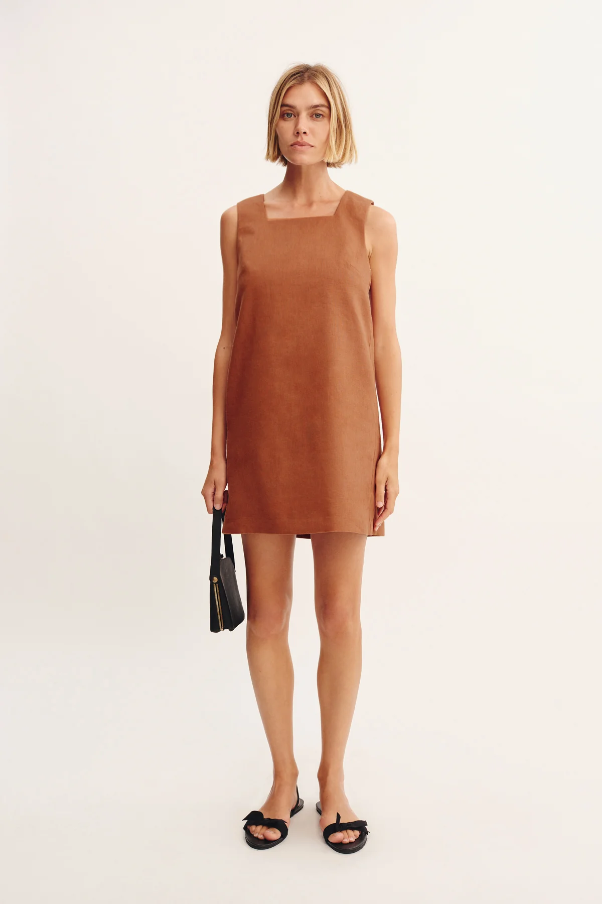 RIO SHIFT DRESS - CHESTNUT